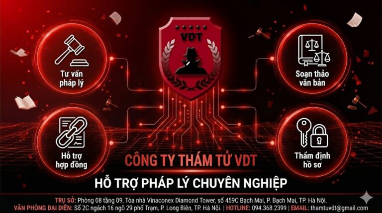 Công ty thám tử như VDT là đối tác tin cậy của các doanh nghiệp trong hành trình xây dựng và bảo vệ uy tín.