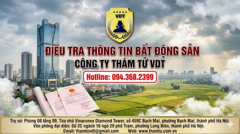 Điều tra thông tin về bất động sản cần đầu tư