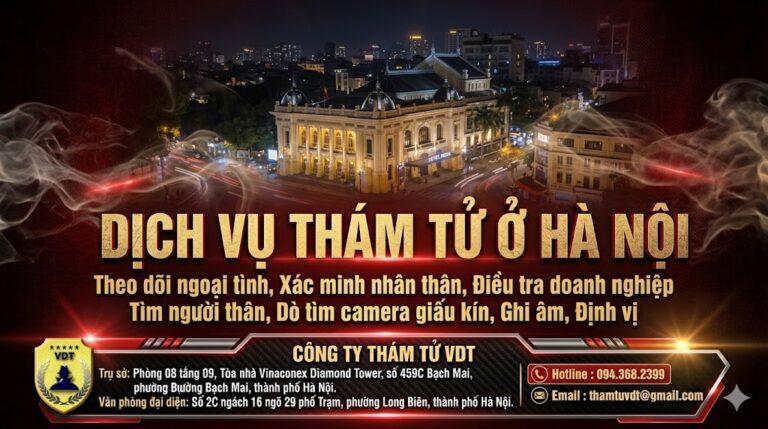 Các loại hình dịch vụ thám tử phổ biến tại Hà Nội