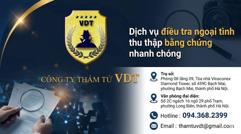 Dịch vụ điều tra ngoại tình thu thập bằng chứng nhanh chóng