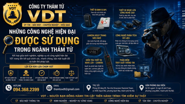 Những công nghệ hiện đại được sử dụng trong ngành thám tử