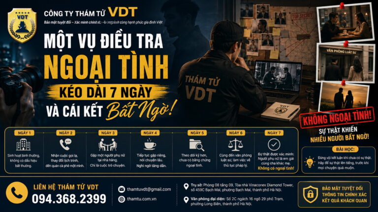 7 ngày điều tra ngoại tình