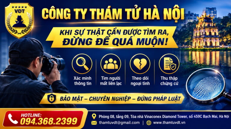 Bạn cần xác minh thông tin, tìm người, theo dõi hoặc thu thập chứng cứ một cách chuyên nghiệp?