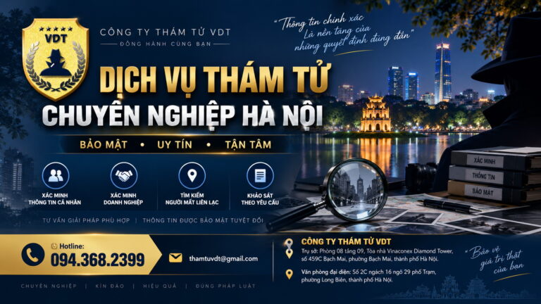 Thuê thám tử chuyên nghiệp – Giải pháp xác minh thông tin bảo mật, hiệu quả
