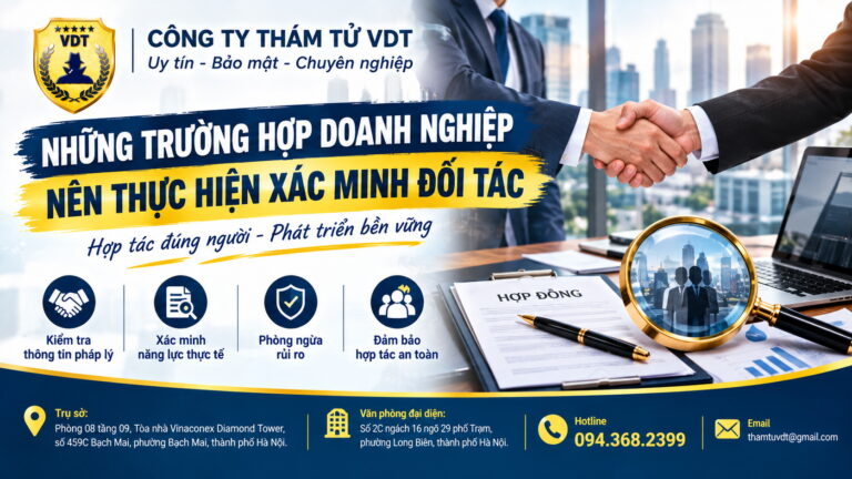 Những trường hợp doanh nghiệp nên thực hiện xác minh đối tác