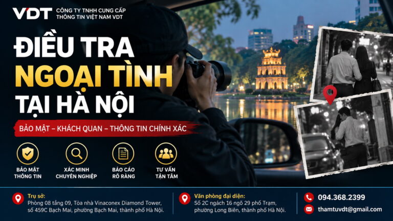 Xác minh nghi vấn ngoại tình có đúng pháp luật không? Tìm hiểu quyền riêng tư, cách thu thập thông tin, giá trị chứng cứ và tư vấn từ VDT Hà Nội.