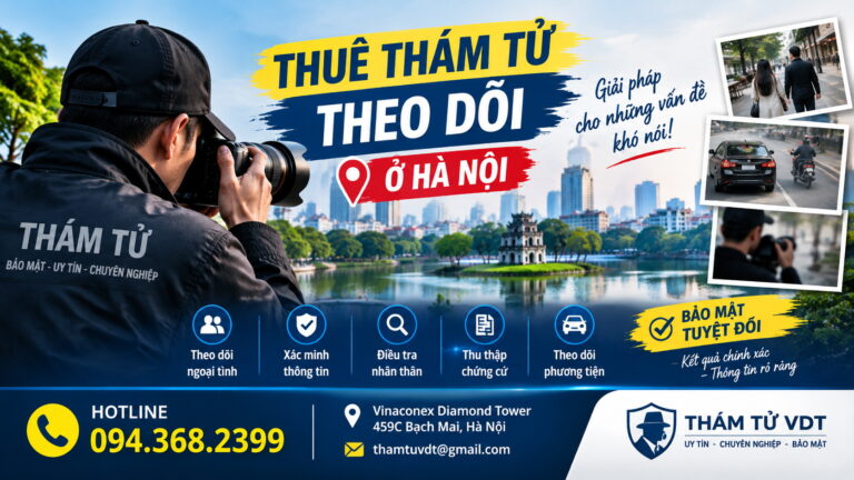 Dịch vụ thuê thám tử tại Hà Nội hỗ trợ những công việc gì?